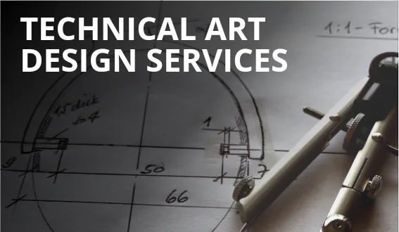 I will design technical art for your specific needs