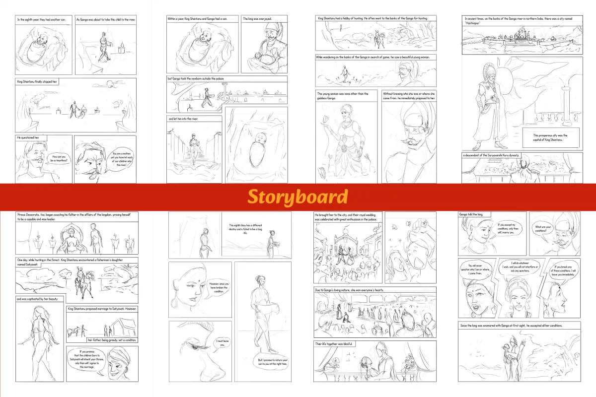 Create comic books from storyboard to colouring