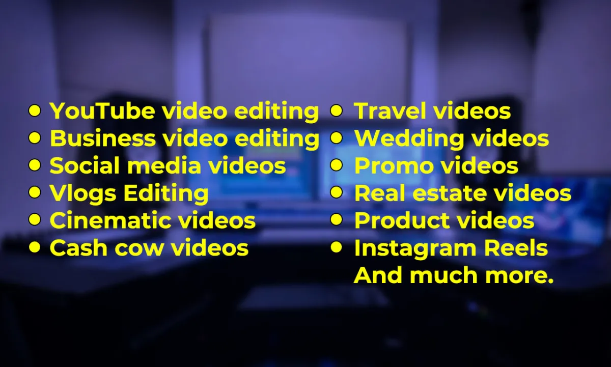 professional video editing and post production