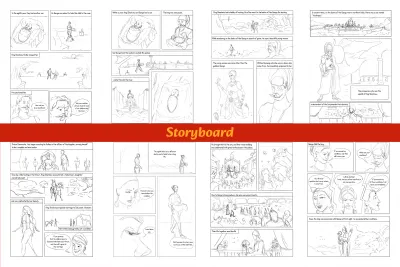 Create comic books from storyboard to colouring