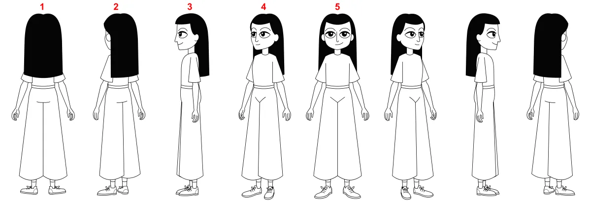 2D animation Characters designs Storyboards