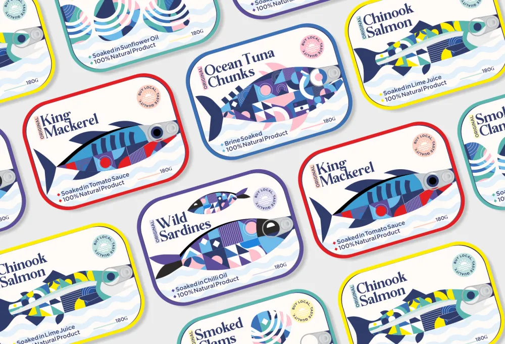 SEAFOOD TIN BRANDING